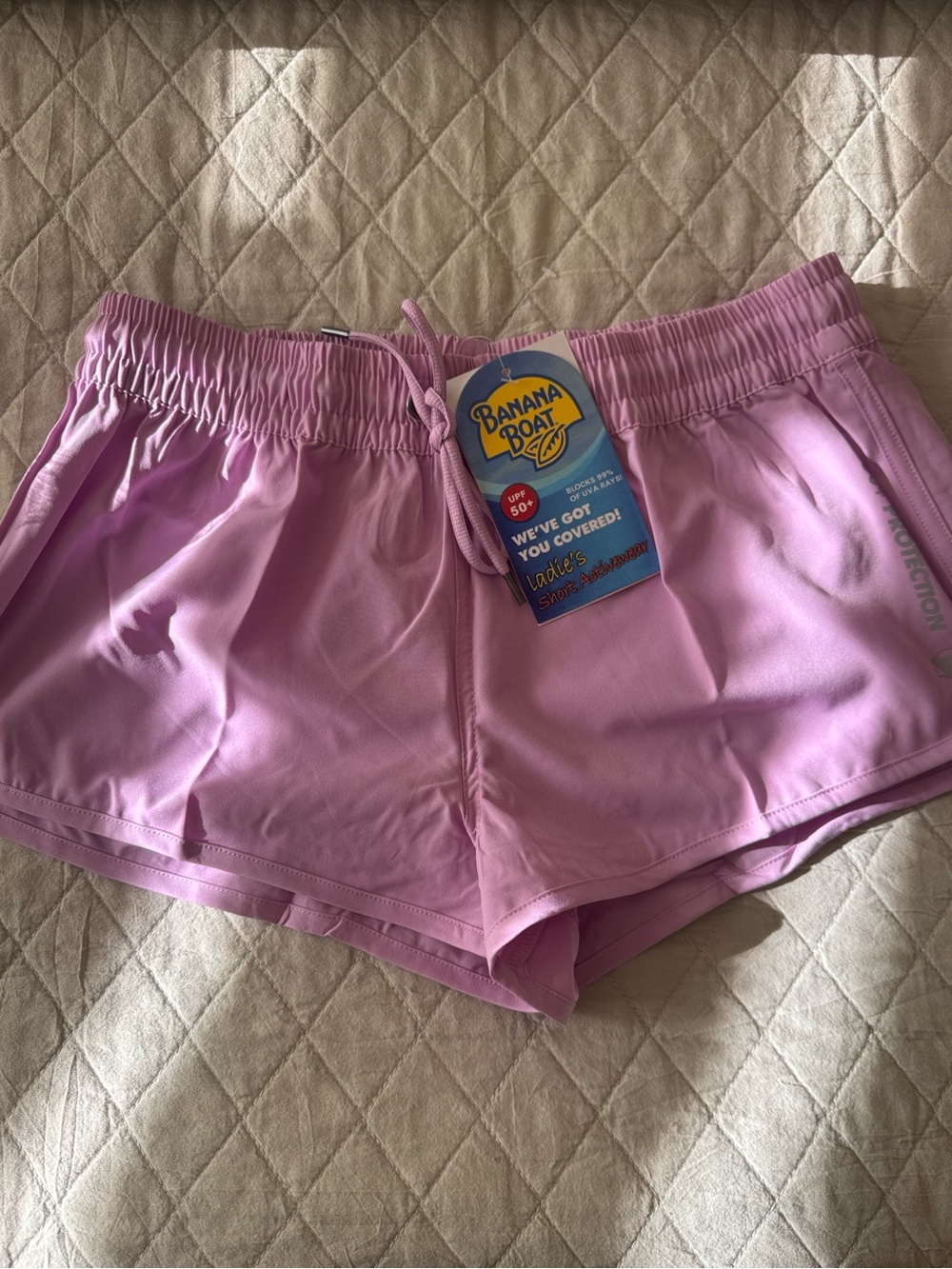 Banana Boat Lavender Women's Athletic Shorts
